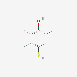molecular formula C9H12OS B3194596 Phenol, 4-mercapto-2,3,6-trimethyl- CAS No. 85460-73-7