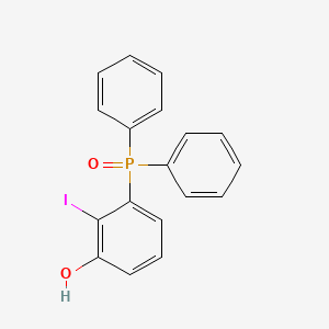 molecular formula C18H14IO2P B3194606 Phenol, 3-(diphenylphosphinyl)-2-iodo- CAS No. 854937-67-0