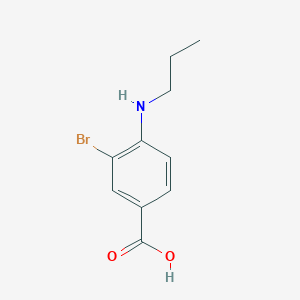 molecular formula C10H12BrNO2 B3194626 3-Bromo-4-(propylamino)benzoic acid CAS No. 855592-12-0