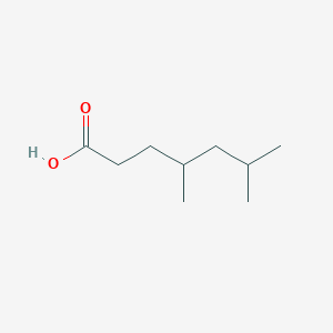 molecular formula C9H18O2 B3194642 4,6-Dimethyl-heptanoic acid CAS No. 855898-16-7