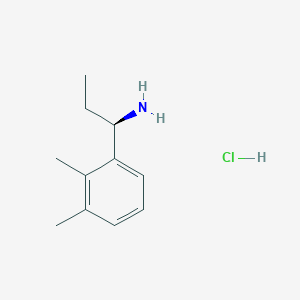 molecular formula C11H18ClN B3194671 (R)-1-(2,3-Dimethylphenyl)propan-1-amine hydrochloride CAS No. 856563-02-5