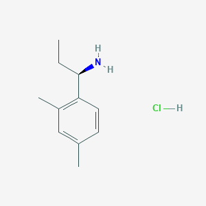 molecular formula C11H18ClN B3194679 (R)-1-(2,4-Dimethylphenyl)propan-1-amine hydrochloride CAS No. 856563-03-6