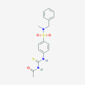 N-{[(4-{[benzyl(methyl)amino]sulfonyl}phenyl)amino]carbonothioyl}acetamide