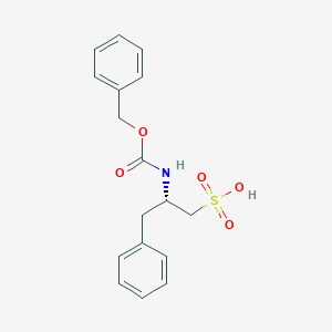 molecular formula C17H19NO5S B3194682 (2S)-2-{[(benzyloxy)carbonyl]amino}-3-phenylpropane-1-sulfonic acid CAS No. 856570-20-2