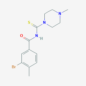3-bromo-4-methyl-N-[(4-methyl-1-piperazinyl)carbothioyl]benzamide