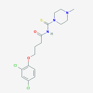 molecular formula C16H21Cl2N3O2S B319477 4-(2,4-dichlorophenoxy)-N-[(4-methyl-1-piperazinyl)carbothioyl]butanamide 