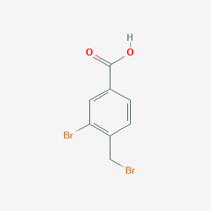 molecular formula C8H6Br2O2 B3194790 3-bromo-4-(bromomethyl)benzoic Acid CAS No. 866721-92-8