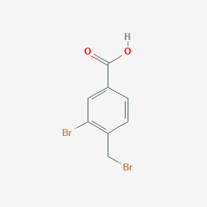 B3194790 3-bromo-4-(bromomethyl)benzoic Acid CAS No. 866721-92-8