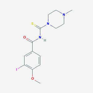 3-iodo-4-methoxy-N-[(4-methyl-1-piperazinyl)carbothioyl]benzamide