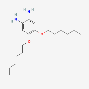 molecular formula C18H32N2O2 B3194816 1,2-Benzenediamine, 4,5-bis(hexyloxy)- CAS No. 86723-21-9