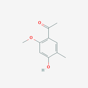 molecular formula C10H12O3 B3194828 1-(4-Hydroxy-2-methoxy-5-methylphenyl)ethanone CAS No. 868702-20-9