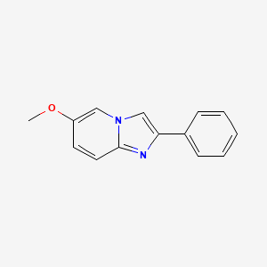 molecular formula C14H12N2O B3194845 6-Methoxy-2-phenylimidazo[1,2-A]pyridine CAS No. 869583-76-6