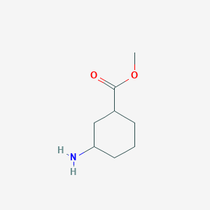 molecular formula C8H15NO2 B3194860 Methyl 3-aminocyclohexanecarboxylate CAS No. 87091-29-0