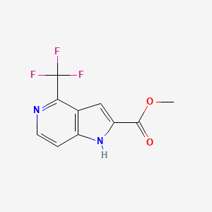 molecular formula C10H7F3N2O2 B3194879 methyl 4-(trifluoromethyl)-1H-pyrrolo[3,2-c]pyridine-2-carboxylate CAS No. 871583-18-5