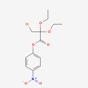 molecular formula C13H16BrNO6 B3194883 4-Nitrophenyl 3-bromo-2,2-diethoxypropionate CAS No. 87224-03-1