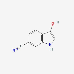 molecular formula C9H6N2O B3194901 3-Hydroxy-1H-indole-6-carbonitrile CAS No. 874303-93-2