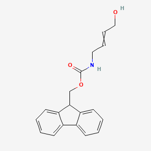 molecular formula C19H19NO3 B3194904 Carbamic acid, [(2Z)-4-hydroxy-2-butenyl]-, 9H-fluoren-9-ylmethyl ester CAS No. 874335-91-8