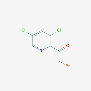 molecular formula C7H4BrCl2NO B3194915 2-Bromo-1-(3,5-dichloropyridin-2-YL)ethanone CAS No. 87437-41-0