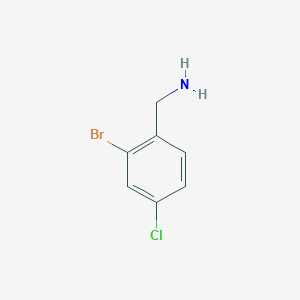 molecular formula C7H7BrClN B3194923 2-Bromo-4-chlorobenzylamine CAS No. 874482-95-8