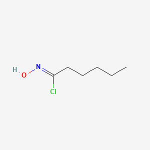 molecular formula C6H12ClNO B3194937 Hexanimidoyl chloride, N-hydroxy- CAS No. 87488-23-1