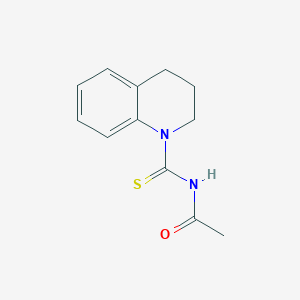 molecular formula C12H14N2OS B319495 N-(3,4-dihydro-1(2H)-quinolinylcarbothioyl)acetamide 