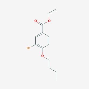 molecular formula C13H17BrO3 B3194967 Ethyl 3-bromo-4-butoxybenzoate CAS No. 875846-74-5