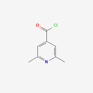 molecular formula C8H8ClNO B3194987 2,6-Dimethylpyridine-4-carbonyl chloride CAS No. 87647-00-5