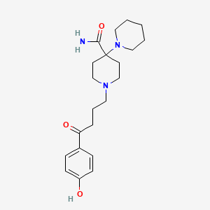 molecular formula C21H31N3O3 B3195008 [1,4'-Bipiperidine]-4'-carboxamide, 1'-[4-(4-hydroxyphenyl)-4-oxobutyl]- CAS No. 878478-90-1