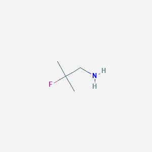 molecular formula C4H10FN B3195021 2-氟-2-甲基丙-1-胺 CAS No. 879121-42-3