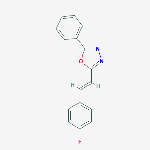 2-[(E)-2-(4-fluorophenyl)ethenyl]-5-phenyl-1,3,4-oxadiazole