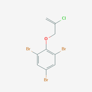 molecular formula C9H6Br3ClO B3195086 Benzene, 1,3,5-tribromo-2-[(2-chloro-2-propenyl)oxy]- CAS No. 88486-70-8