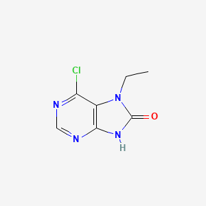 molecular formula C7H7ClN4O B3195106 6-Chloro-7-ethyl-7H-purin-8(9H)-one CAS No. 885500-44-7