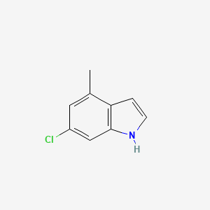 molecular formula C9H8ClN B3195112 6-chloro-4-methyl-1H-indole CAS No. 885520-84-3