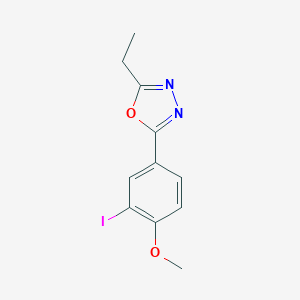 2-Ethyl-5-(3-iodo-4-methoxyphenyl)-1,3,4-oxadiazole