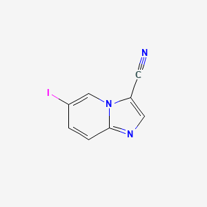 molecular formula C8H4IN3 B3195151 6-Iodoimidazo[1,2-a]pyridine-3-carbonitrile CAS No. 886859-72-9