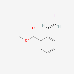 molecular formula C10H9IO2 B3195152 (E)-Methyl 2-(2-iodovinyl)benzoate CAS No. 886986-52-3