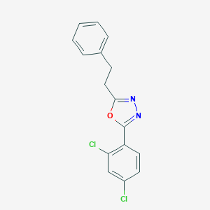 molecular formula C16H12Cl2N2O B319517 2-(2,4-Dichlorophenyl)-5-(2-phenylethyl)-1,3,4-oxadiazole 