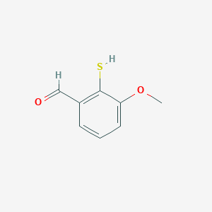 molecular formula C8H8O2S B3195172 3-Methoxy-2-sulfanylbenzaldehyde CAS No. 88791-05-3