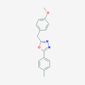 molecular formula C17H16N2O2 B319518 2-(4-Methoxybenzyl)-5-(4-methylphenyl)-1,3,4-oxadiazole 