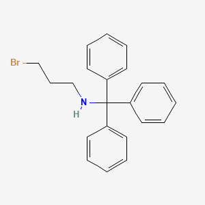 molecular formula C22H22BrN B3195180 3-Bromo-N-trityl-1-propanamine CAS No. 88811-16-9