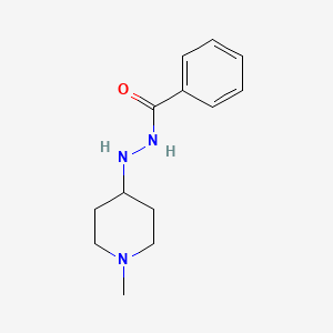 molecular formula C13H19N3O B3195198 N-Benzoyl-N'-(N-methyl-piperidin-4-yl)-hydrazine CAS No. 88858-10-0