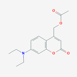 molecular formula C16H19NO4 B3195204 (7-(二乙氨基)-2-氧代-2H-色烯-4-基)甲基乙酸酯 CAS No. 88861-51-2
