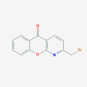 5H-[1]Benzopyrano[2,3-b]pyridin-5-one, 2-(bromomethyl)-