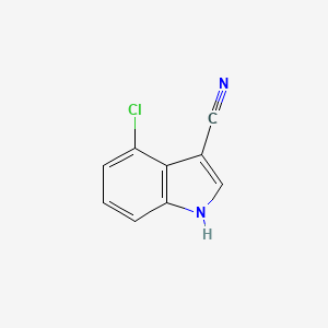 molecular formula C9H5ClN2 B3195232 4-chloro-1H-indole-3-carbonitrile CAS No. 889942-73-8