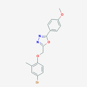 2-[(4-Bromo-2-methylphenoxy)methyl]-5-(4-methoxyphenyl)-1,3,4-oxadiazole