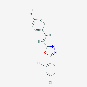 2-(2,4-dichlorophenyl)-5-[(E)-2-(4-methoxyphenyl)ethenyl]-1,3,4-oxadiazole