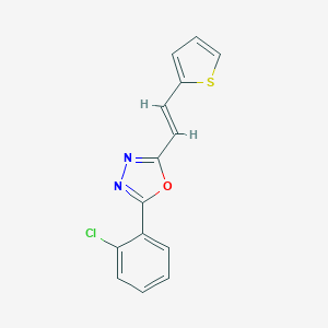 2-(2-Chlorophenyl)-5-[2-(2-thienyl)vinyl]-1,3,4-oxadiazole