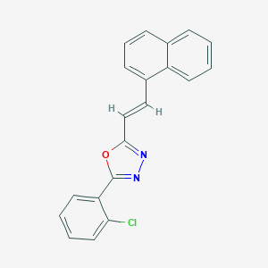 5-((1E)-2-naphthylvinyl)-2-(2-chlorophenyl)-1,3,4-oxadiazole