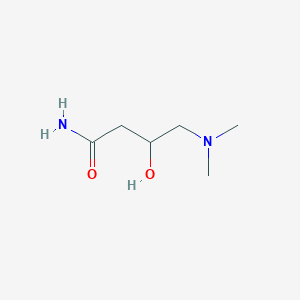 molecular formula C6H14N2O2 B3195352 4-(Dimethylamino)-3-hydroxybutanamide CAS No. 89909-98-8