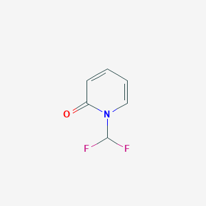 molecular formula C6H5F2NO B3195355 1-(Difluoromethyl)-1,2-dihydropyridin-2-one CAS No. 899452-34-7